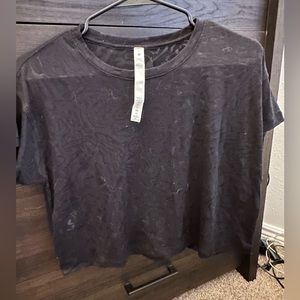 LuLuLemon black size 6 work out shirt